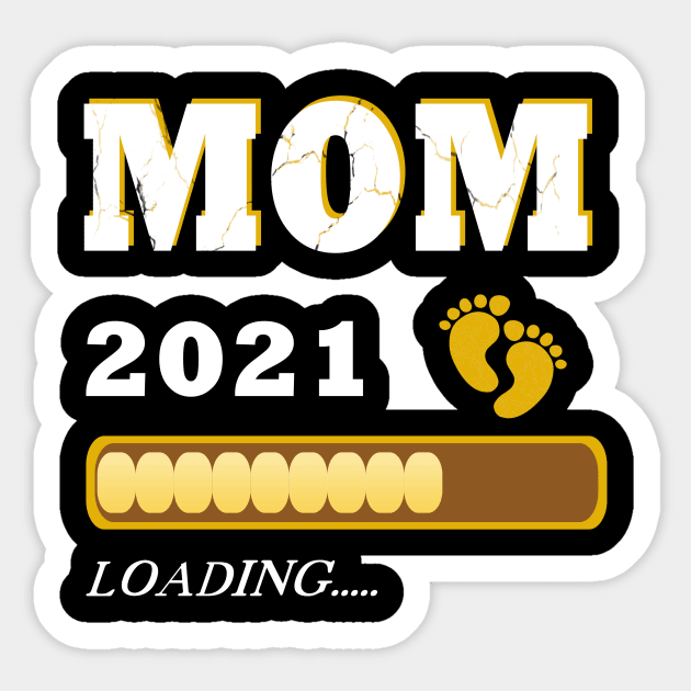 Mom 2021 loading Mutter Baby Sticker by JG0815Designs